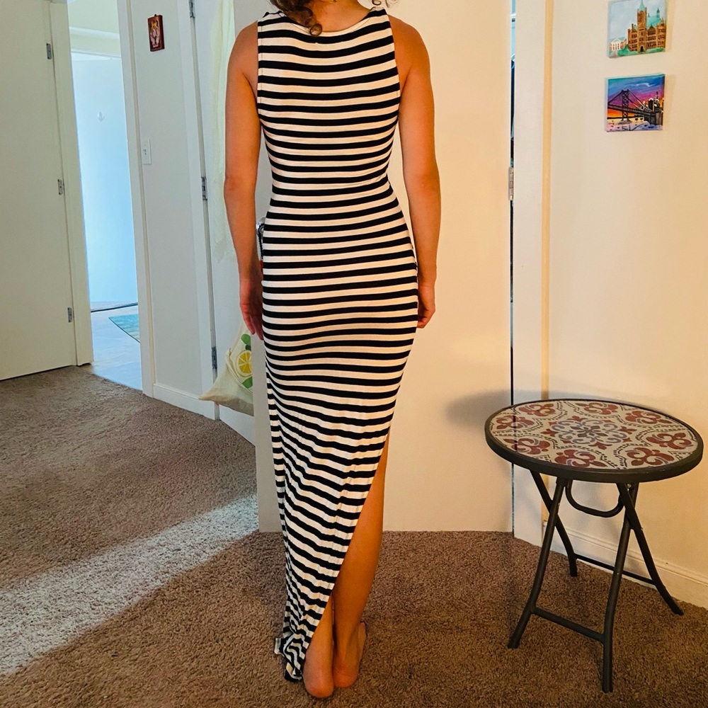 Fitted maxi dress, XS material girl
